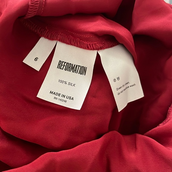 Reformation Red Dress (6/M) -bin m - Picture 3 of 6